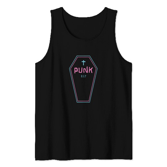 Funny Punk - Rock Guitar - Coffin - Punk Is Dead - Tank Top