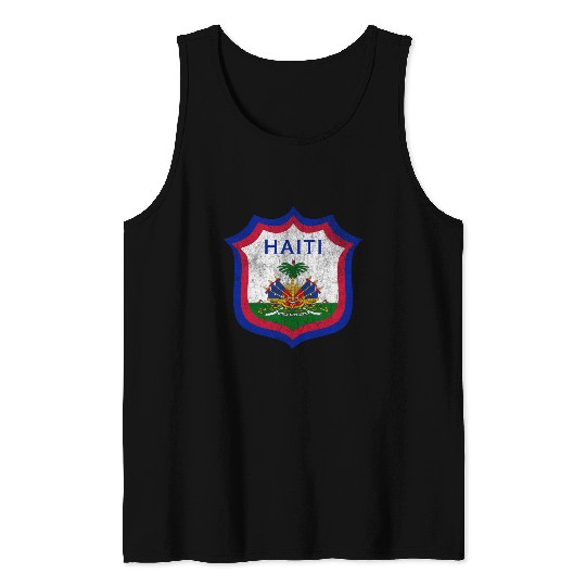 Haiti Crest Design Tank Tops
