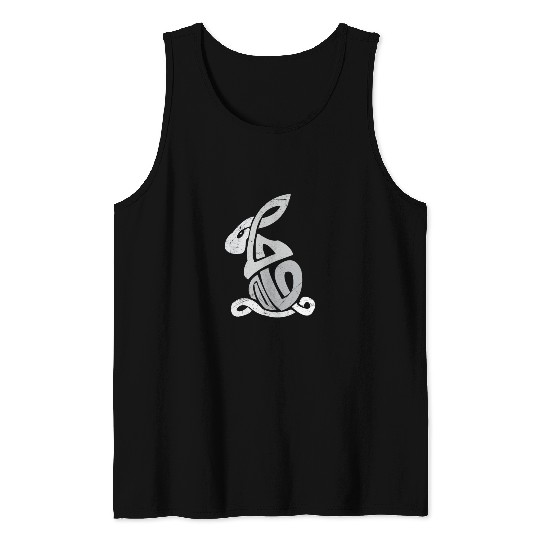 Celtic Symbols Bunny Celtic Knot Gift Idea Tank Tops