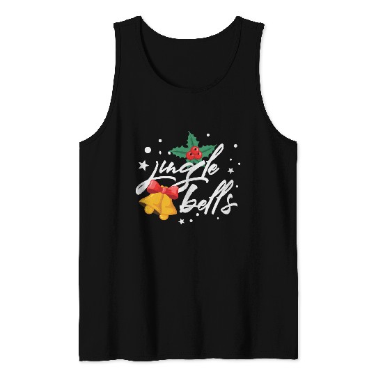 Jingle Bells Mistletoe Christmas Bells Tank Top