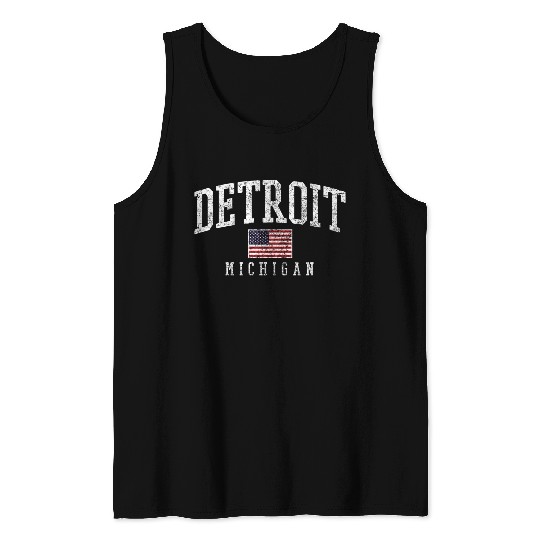 Detroit Motor City Tank Tops