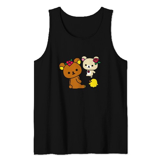 Rilakkuma flower Tank Top