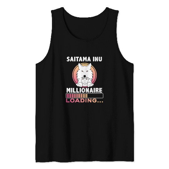 Saitama Inu Millionaire Loading Crypto Wolfpack Tank Top