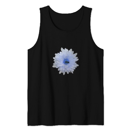 White flower with honey bee Tank Top
