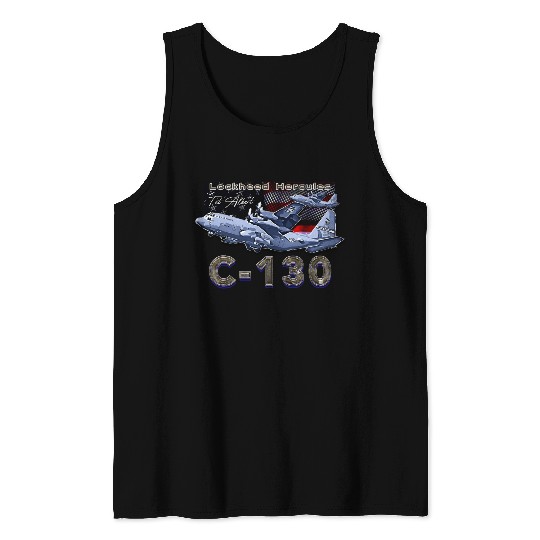 Lockheed C-130 Hercules Us Air Force Aircraft Tank Top