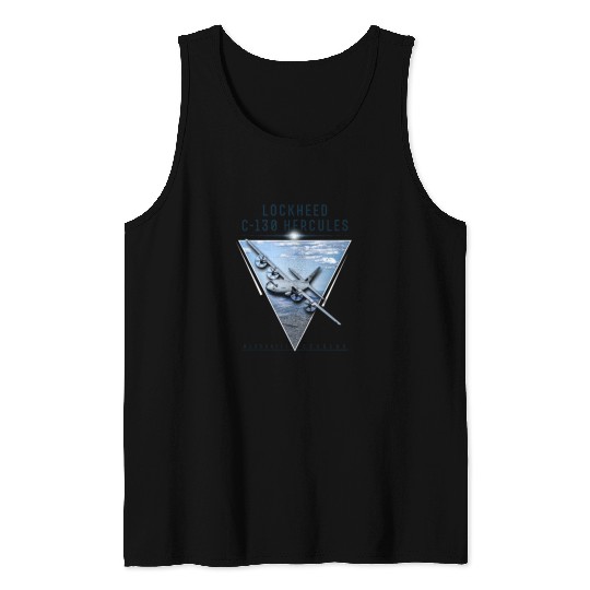 Lockheed C 130 Hercules US Airborne Fighter Pilot Tank Top