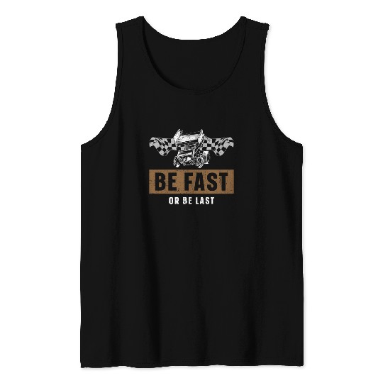 Dirt Track Racing Race Sprint Car Tank Tops