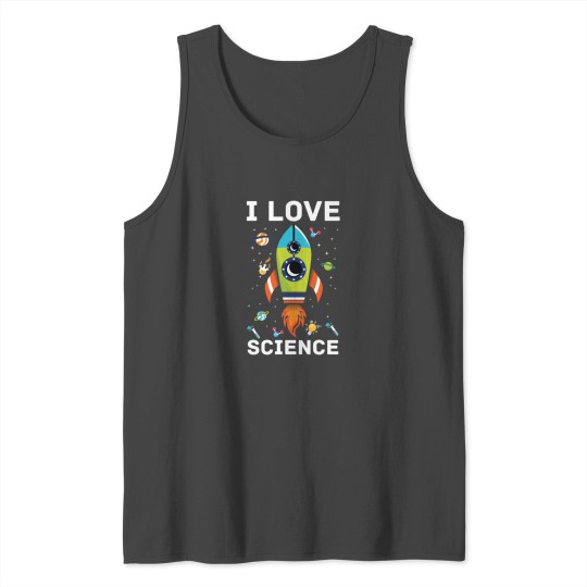 Astronaut Love Science Tank Top
