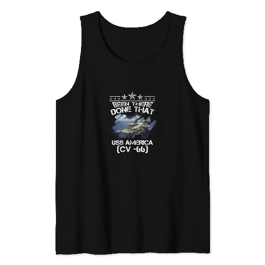 USS America CV 66 Army US Navy Tank Top