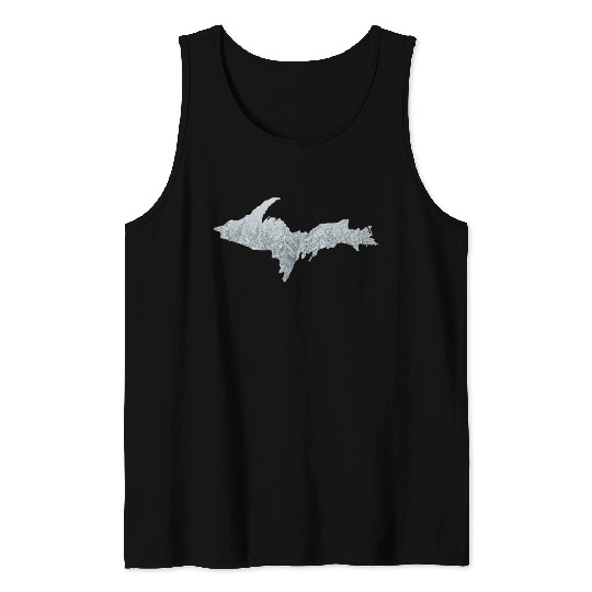 Upper Peninsula Snow 906 Yooper Tank Tops