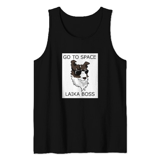 LAIKA BOSS Vintage CCCP Soviet Russia USSR Space Tank Top