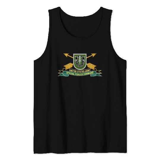 Army US Army Special Forces Command Flash Tank Tops
