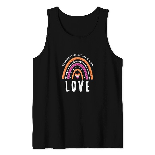 Love Lesbian Pride Rainbow Tank Tops