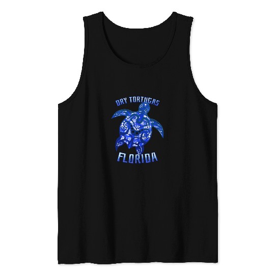 Dry Tortugas Florida Keys Vacation Tribal Turtle Tank Tops