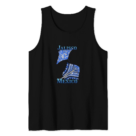 Jalisco Vacation Tribal Stingrays Tank Tops