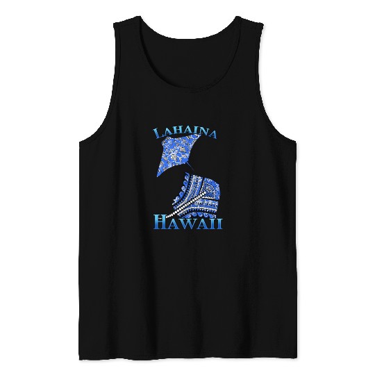 Lahaina Vacation Tribal Stingrays Tank Tops