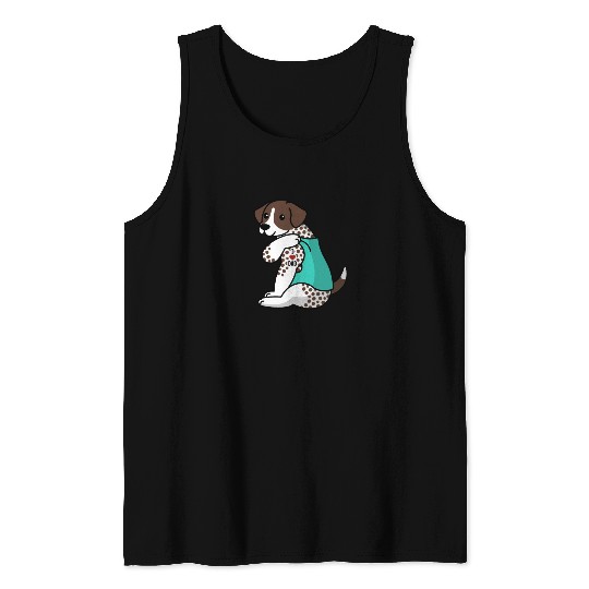 I Love Dad German Shorthaired Pointer Tank Tops