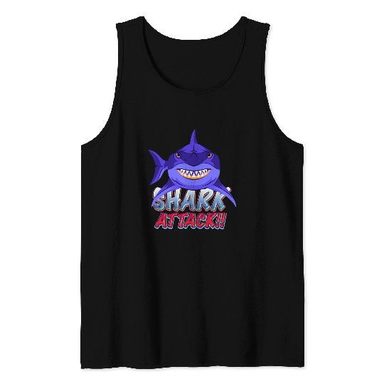 Shark Attack Tank Tops