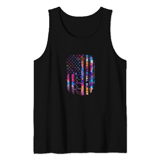 correctional nurse - US flag Tank Tops