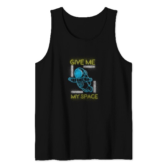 Retro Neon Art Nerd Old School Tank Tops