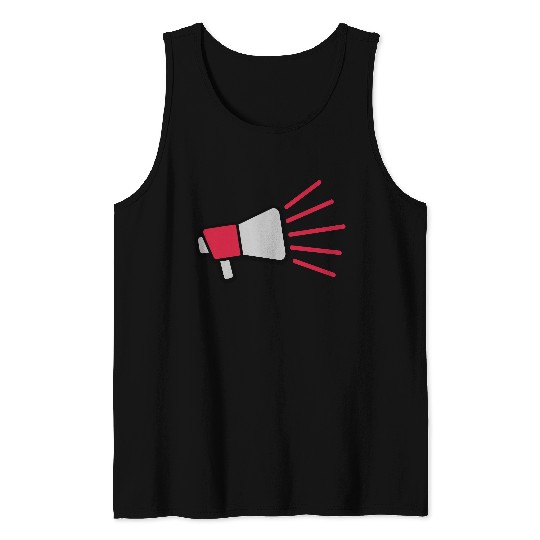 Loud speech icon megaphone Tank Tops