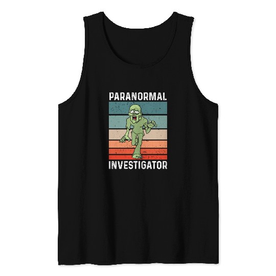 Ghost Hunting Paranormal Investigator Tank Tops