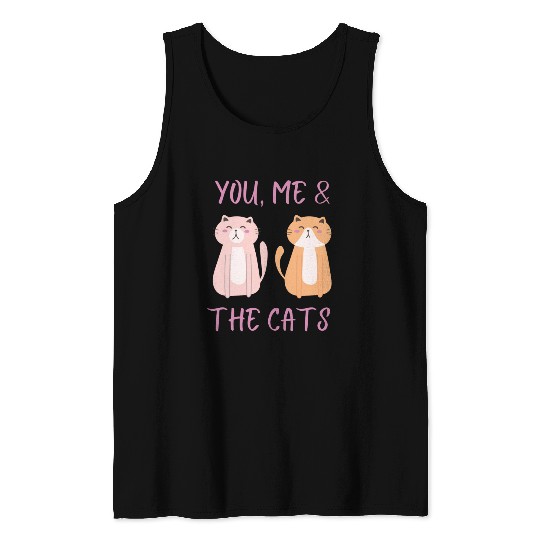 ask me about my cat funny cat Tank Tops