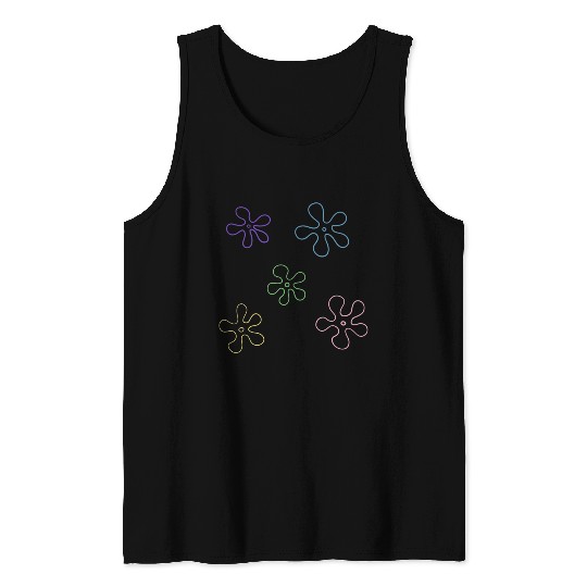sponge bob flower pack Tank Tops
