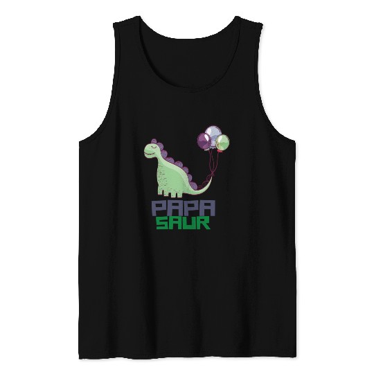 PAPA SAUR, Father's Day Tank Tops
