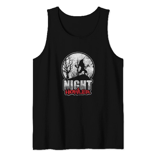 Werewolf Wolves Horror Tank Tops