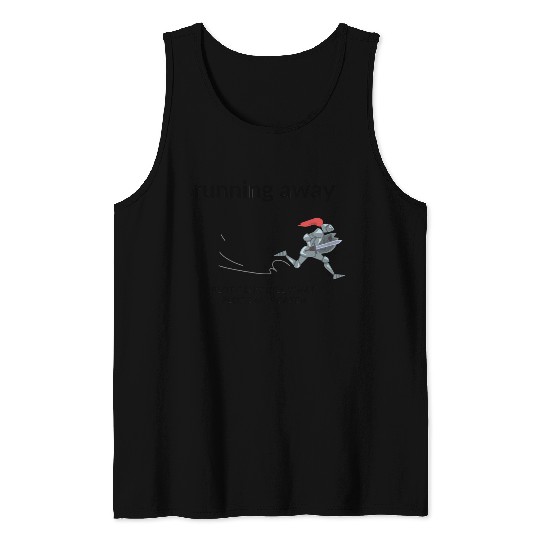 running away - LARP funny Tank Tops
