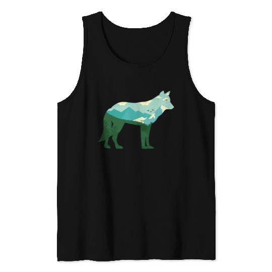 Mountain Wolf Tank Tops