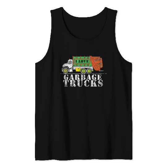 I Love Garbage Trucks Tank Tops