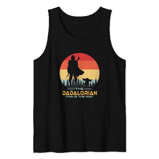 Funny The Dadalorian This is The Way,Fathers Day Tank Tops