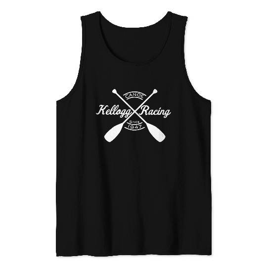 Kellogg Canoe Racing -WHITE Tank Tops