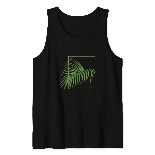 Tropical Leaves Tank Tops
