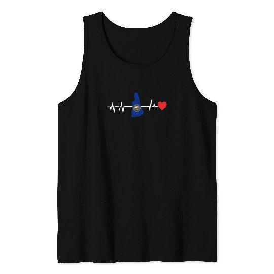 New Hampshire Heartbeat Gift Tank Tops