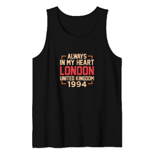 London Funny Gift Idea Tank Tops