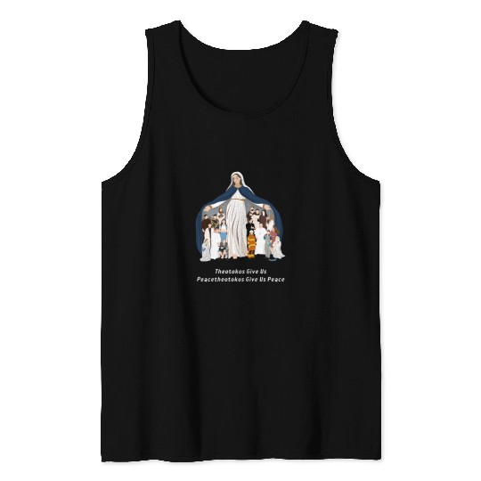 Virgin Mary Rosary Tank Tops