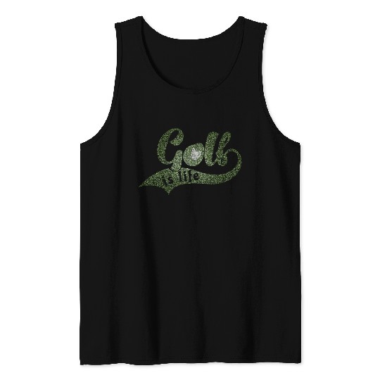 GOLF IS LIFE Distressed Look Tank Tops