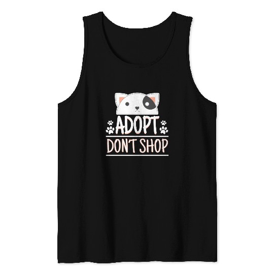 Adopt Dont Shop Pet Adoption Awareness Tank Tops