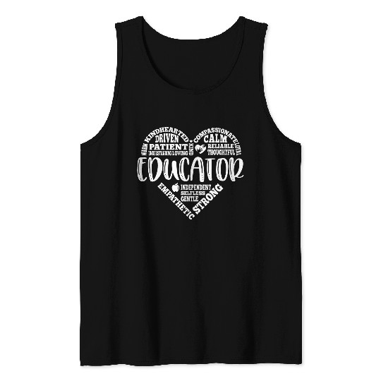 Educator Teacher appreciation subway art Tank Tops