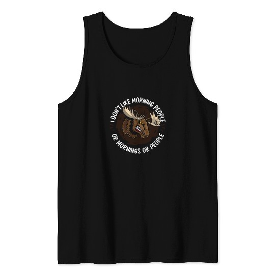 Moose Elk Hunting Tank Tops
