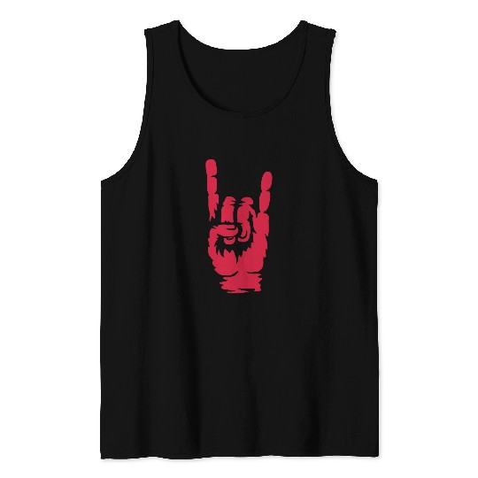 Cool heavy metal hand Tank Tops