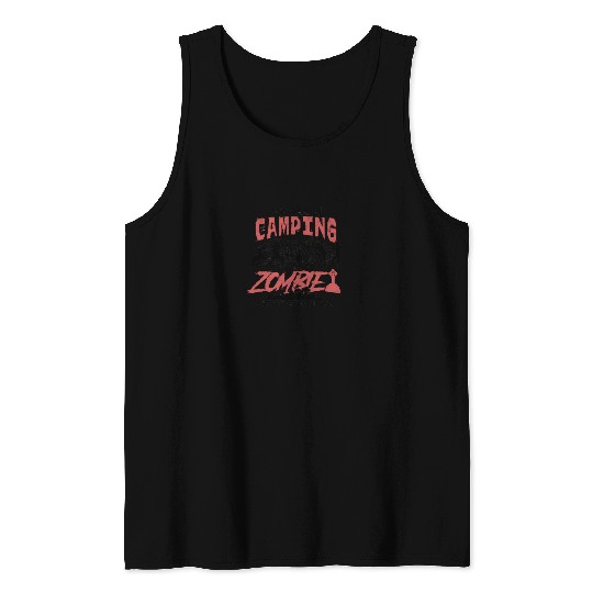 Camping Zombie Survival Training - nature Tank Tops