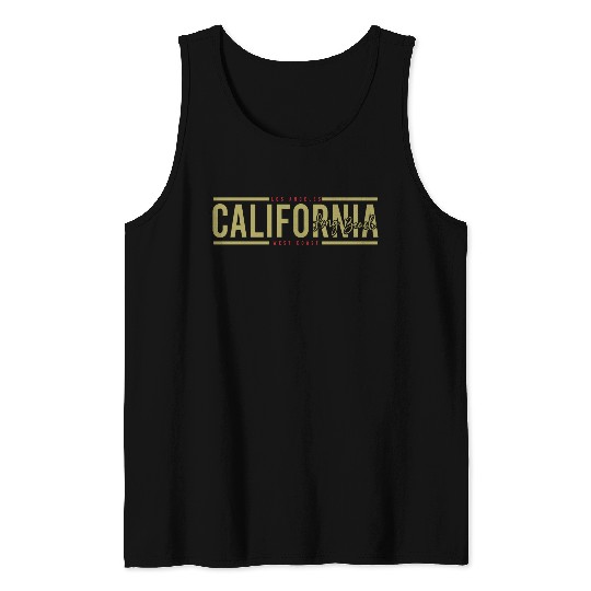 California Long Beach Surfing Tank Tops