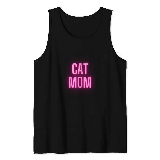 CAT mom Tank Tops