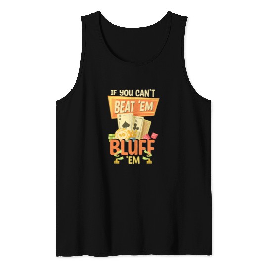 Card Game Royal Flush Ace Tank Tops