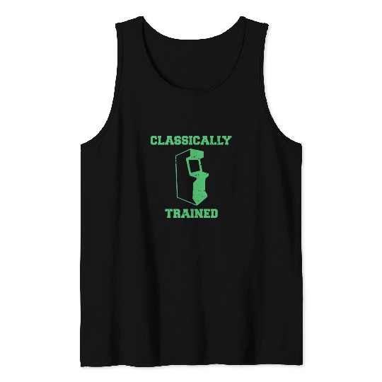 Classically Trained | Arcade player Tank Tops