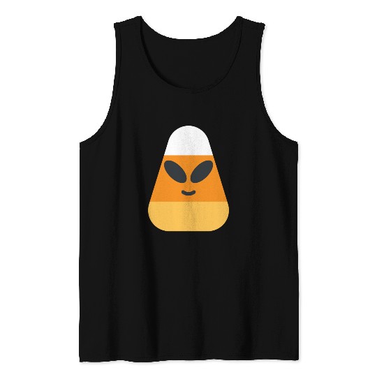 Alien Candy Corn Halloween Costume Tank Tops